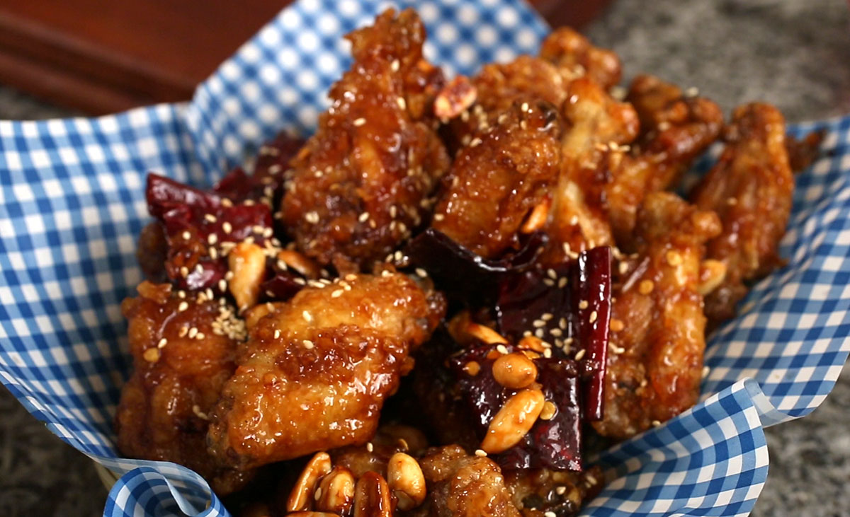 Dakgangjeong korean fried Chicken