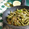 Cime di sepane indiana saltato con edamame